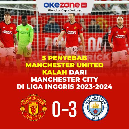 5 Penyebab Manchester United Kalah Telak Dari Manchester City Di Liga