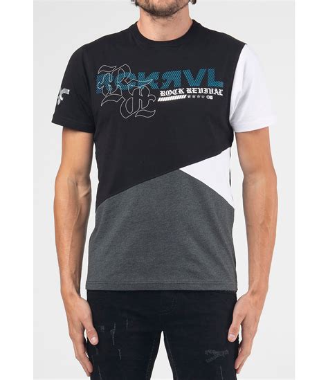 Rock Revival Short Sleeve Color Block Foiled Print Logo T Shirt Dillards