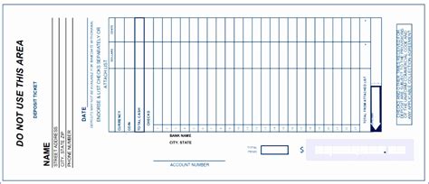 7 Excel Deposit Slip Template - Excel Templates