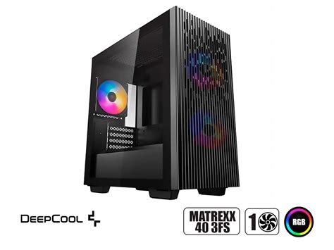 Case Deep Cool Matrexx Fs S Fuente Negro Led Rgb Dp Matx