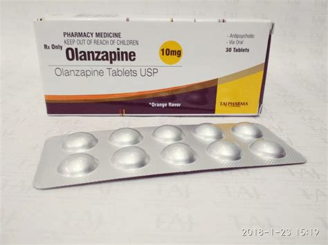 Olanzapine Tablets USP 10mg Manufacturer Supplier In India