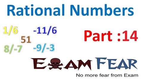 Maths Rational Numbers Part 14 Additive Inverse Of Rational Number