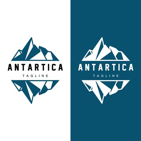 Iceberg Logo, Antarctica Logo Design, Simple Nature Landscape Vector ...