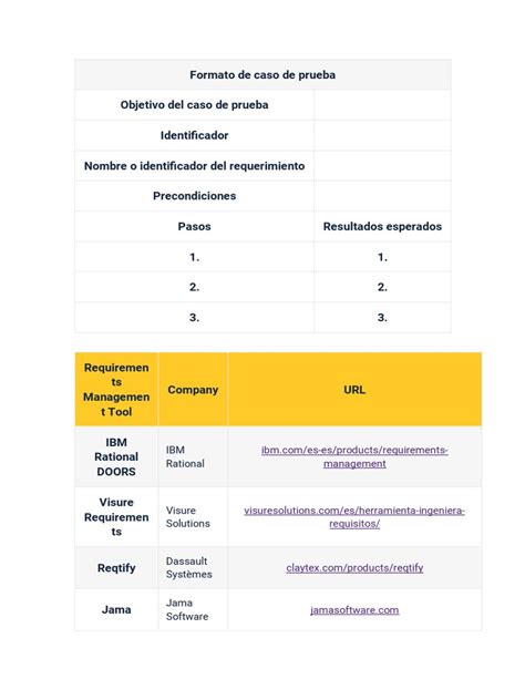 Formato De Caso De Prueba Pdf