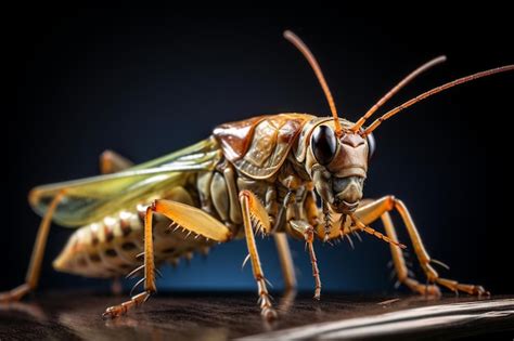 Premium Ai Image Macro View Of A Cricket Insect