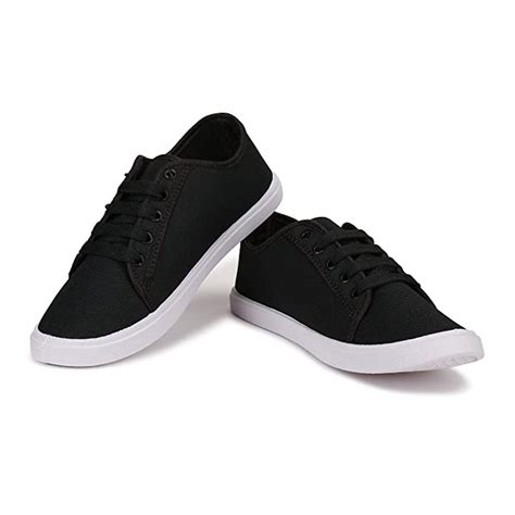 Lace-Up Black Casual Shoes For women – Samoo Hamu