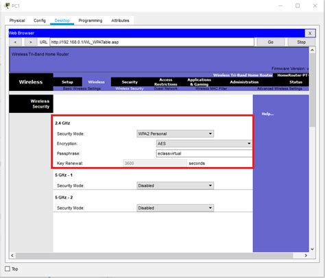 Como Configurar Un Wireless Router En Cisco Packet Tracer Eclassvirtual Cursos Cisco En Línea