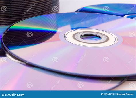 Closeup Compact Discs Stock Image Image Of Disc Computer 67564773