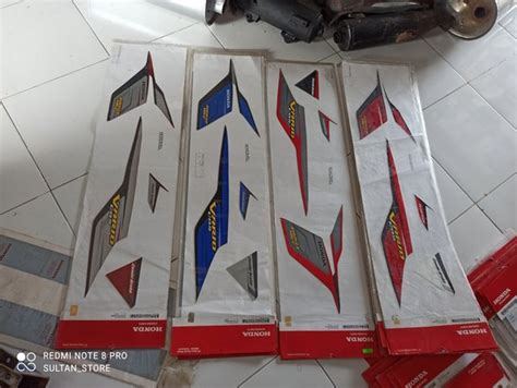 Jual Striping Stiker Honda Vario Karbu Techno 110 CBS Ori Original AHM