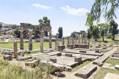 Greece Attica Brauron Sanctuary Of Artemis Stock Photo