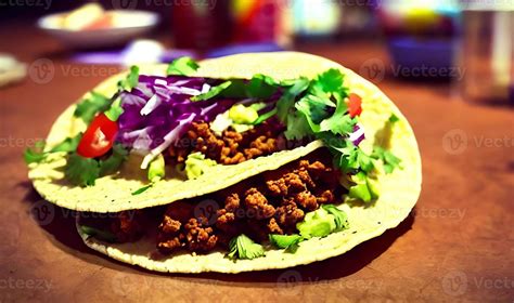 Mexican food delicious Tacos. 13757790 Stock Photo at Vecteezy