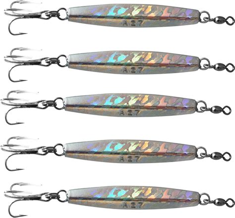 5pcs Fish Wow® 3oz Diamond Jig Mylar Holográfica