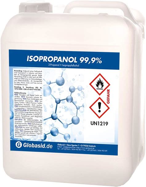 Isopropanol 99 9 10 Liter Isopropylalkohol 2 Propanol Reinigungsmittel