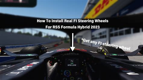 How To Install Real Steering Wheels For RSS Formula Hybrid 2023 YouTube