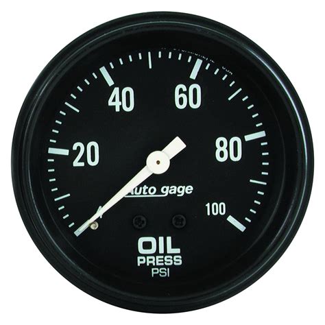 Auto Meter Auto Gage Series Oil Pressure Gauge Psi