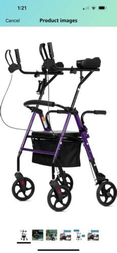 Elenker All Terrain Upright Rollator Walker Stand Up Rolling Walker Ebay