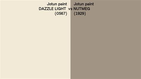 Jotun Paint Dazzle Light Vs Nutmeg Side By Side Comparison