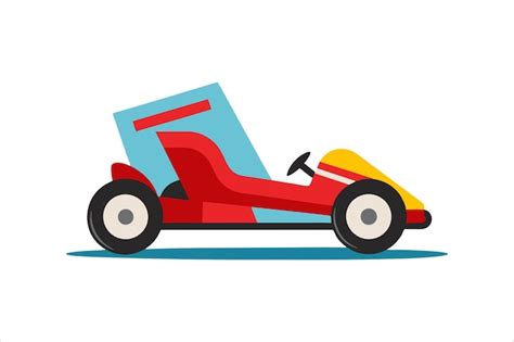 Premium Vector Go Kart Vehicle Vector Artwork Illustration