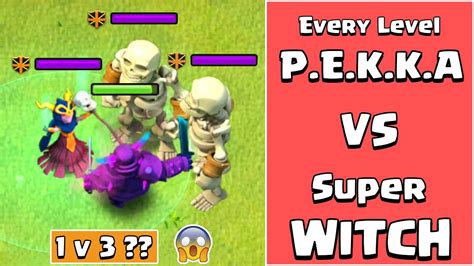 Pekka Vs Super Witch Clash Of Clans Gameplay Youtube