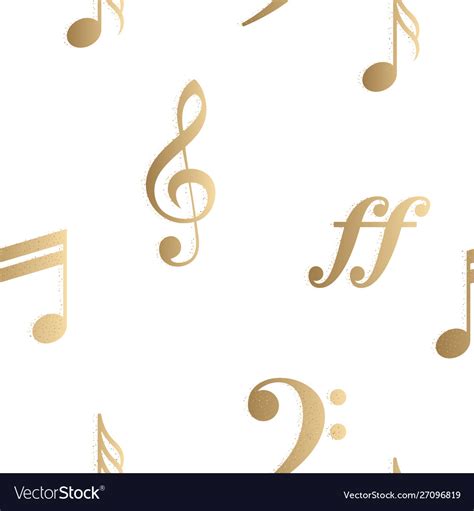 Music background with gold notes Royalty Free Vector Image