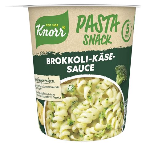 Knorr Pasta Snack Brokkoli K Se So E Leckere Instant Nudeln Fertig In