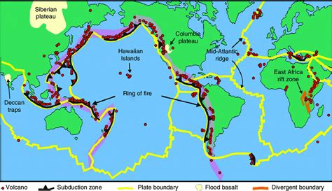 Schematic View Of Global Plate Configurations Showing Rift Zones Such