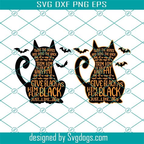 Twist The Bones And Bend The Back Svg Hocus Pocus Svg