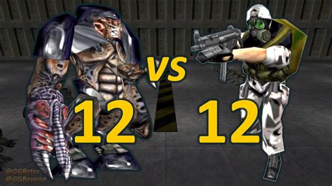 12 Alien Grunts Vs 12 Hecu Grunts Even Numbers Half Life Retro Battles Youtube