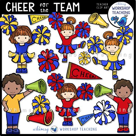 Cheer for the Team Clip Art WWT - Whimsy Workshop Teaching