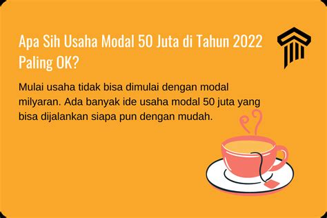 14 Ide Usaha Modal 50 Juta Paling Wort It Dan Potensial