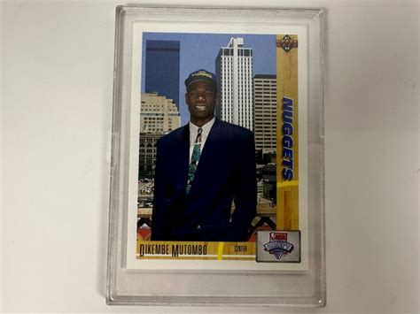 Upper Deck Dikembe Mutombo Rookie Denver Nuggets Nba Basketball