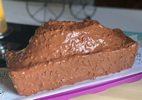 Cake Marbr Hyper Moelleux Et Son Gla Age Rocher Au Chocolat Pour