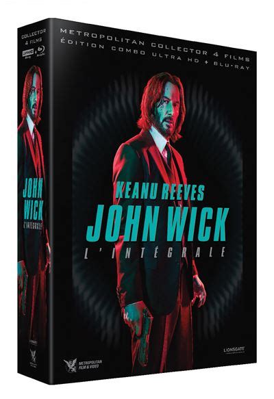 John Wick Coffret John Wick 1 à 4 Édition Collector Limitée Blu ray 4K