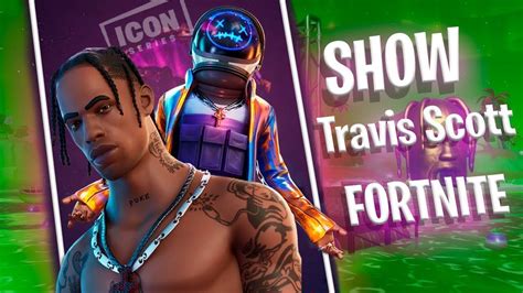 SHOW DO TRAVIS SCOTT NO FORTNITE LA FLAME YouTube