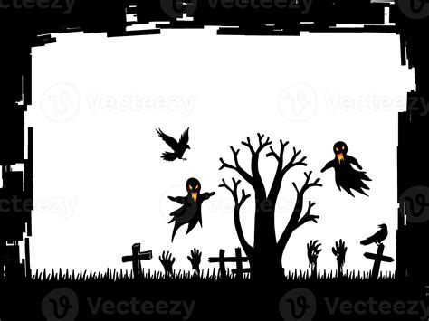 background Silhouette Halloween 12520493 PNG