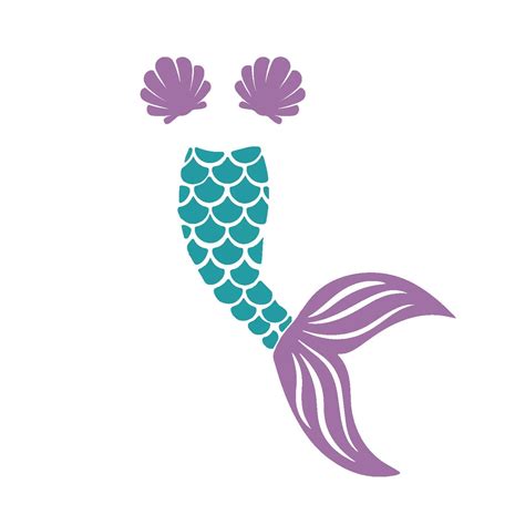 Mermaid Tail Monogam Svg Mermaid Tail Monogram Svg Etsy