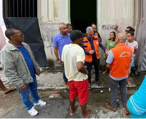 Prefeito Vice Prefeito e Defesa Civil fazem visita técnica em áreas