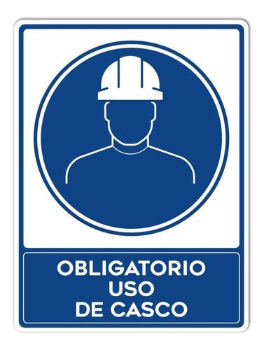 Señalamiento Uso De Casco Obligatorio Nom003 30x40 Meses Sin Intereses