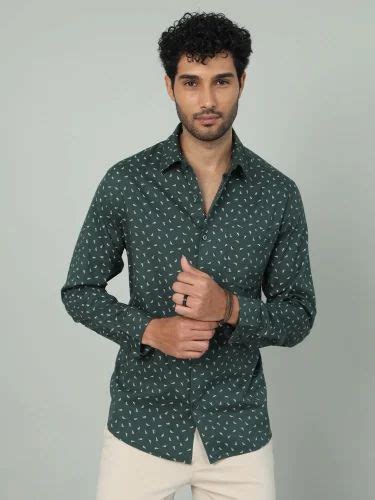 Printed Men Pure Cotton Shirt Casual Full Sleeves At Rs 375 In Bengaluru