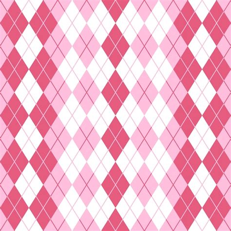 Premium Vector Seamless Argyle Plaid Pink Pattern