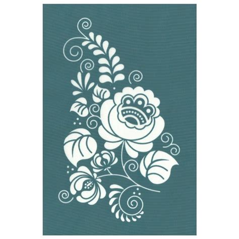 Ready To Use Diy Screen Printing Stencil Ornate Flower Floral Design Ezscreenprint