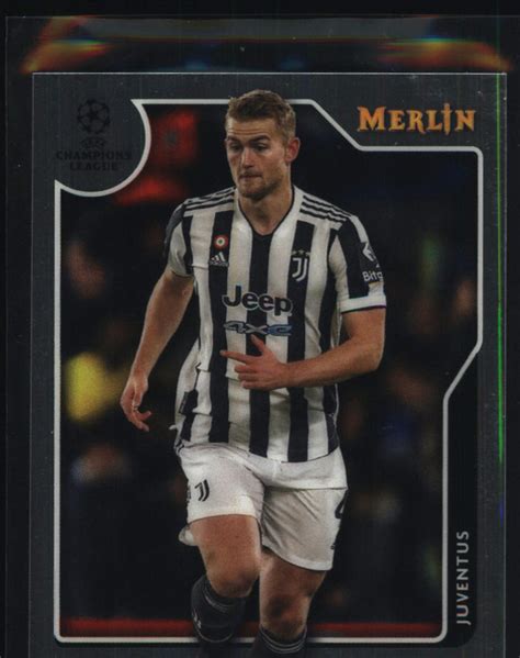 2021 22 Merlin Chrome UEFA Champions League 28 Matthijs De Ligt EBay