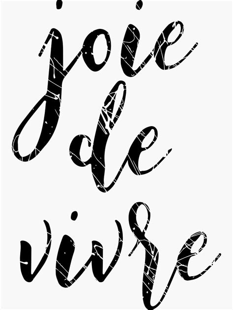 "Joie De Vivre Inspirational Motivational Quotes Wall Art Print ...