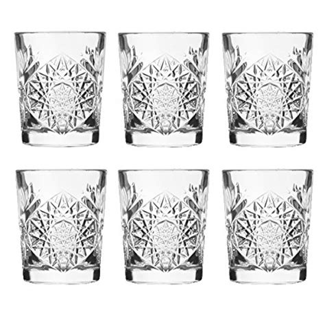 Shot Glasses Vintage Cut Glass Shooter Glasses Set Of 6 Libbey Hobstar Shot Glasses 2oz60ml