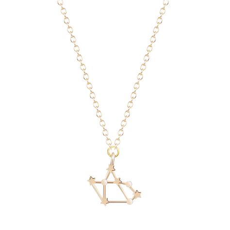 Kinitial Pcs Gold Silver Sagittarius Necklace Zodiac Sign Astrology