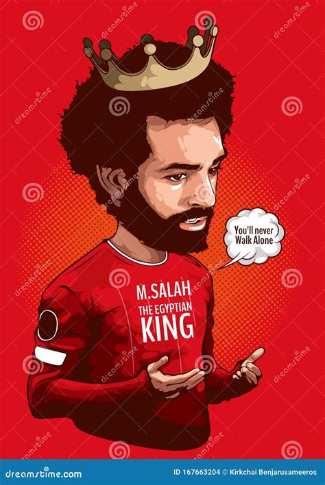 Mohamed Salah Pixel Art Portrait Editorial Image