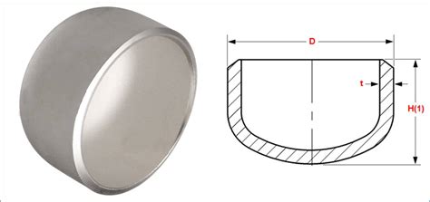 Buttweld End Cap Ss Butt Weld Pipe Cap Ansi B169 End Pipe Cap