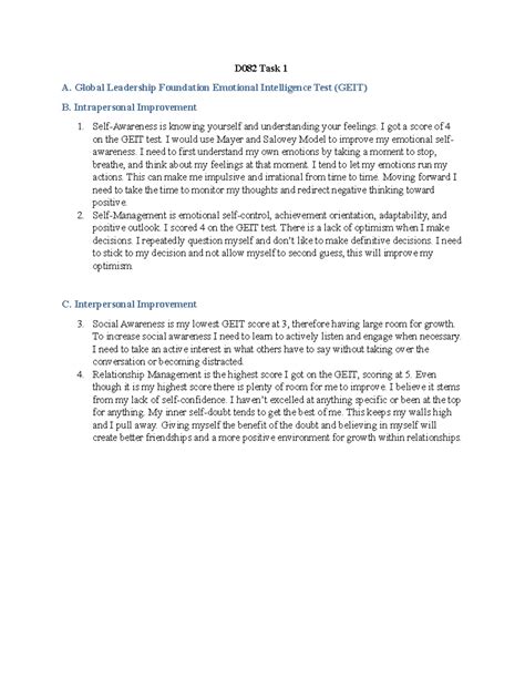 D082 Task 2 full submission - D082 Task 2 Template and Tips To access