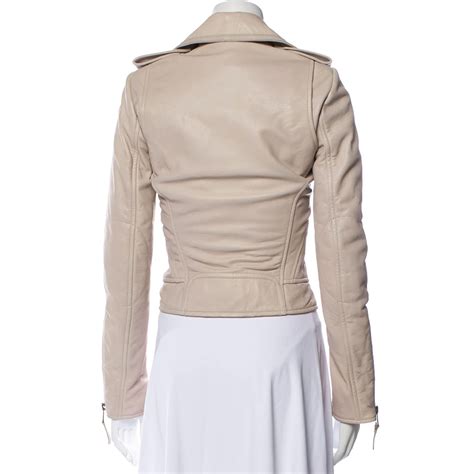 Nina The Vampire Diaries S Elena Gilbert Beige Leather Jacket