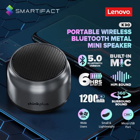 Lenovo K30 Wireless Bluetooth Speaker Subwoofer HD Stereo Sound Outdoor